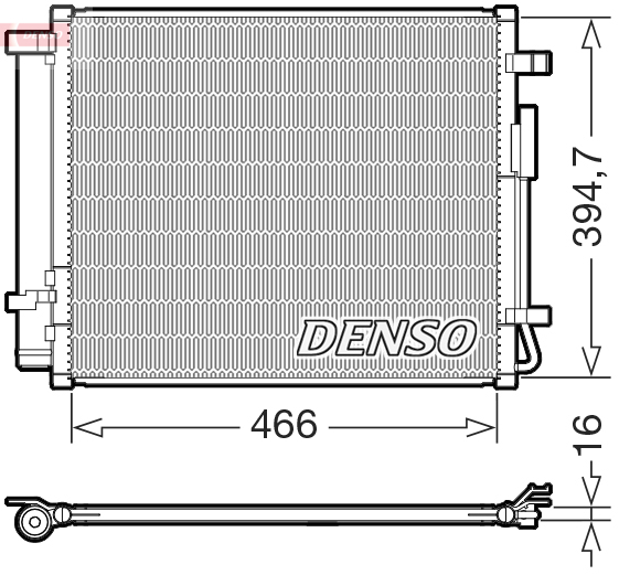 Condensor, airconditioning Denso DCN41032