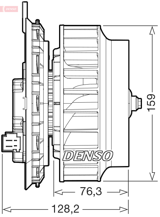 Interieurventilatie Denso DEA17016