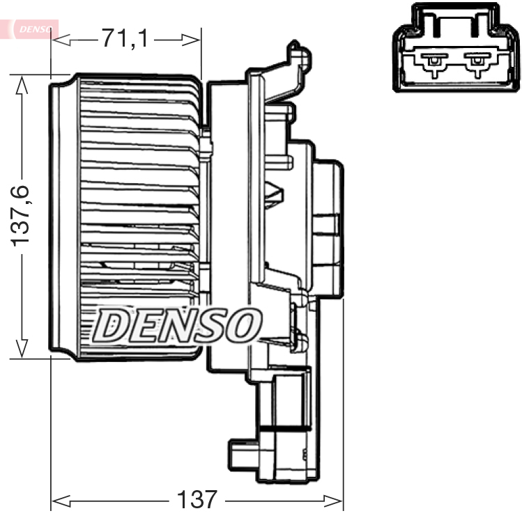 Interieurventilatie Denso DEA40000