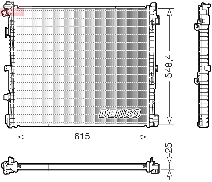 Radiateur Denso DRM05018