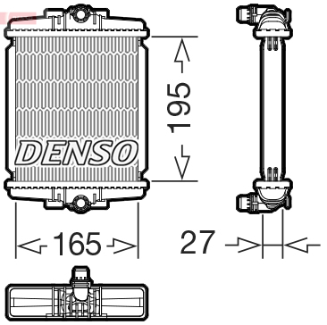 Radiateur Denso DRM05077