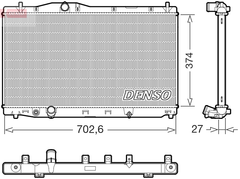 Radiateur Denso DRM40108
