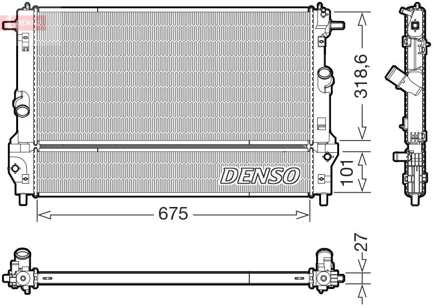 Radiateur Denso DRM44055