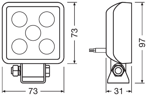 Osram Werklamp LEDWL103-WD