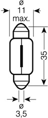 Osram Gloeilamp, motorruimteverlichting 6418ULT-02B