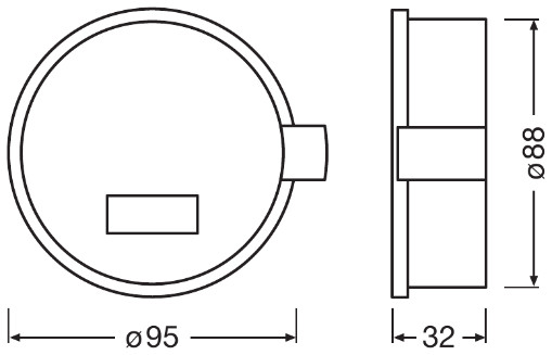 Osram Koplamp glas LEDCAP03