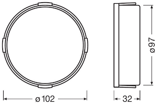 Osram Koplamp glas LEDCAP04