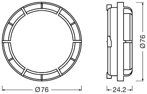 Osram Koplamp glas LEDCAP06