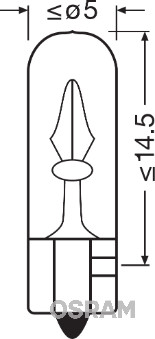 Osram Gloeilamp, interieurverlichting 2722-02B