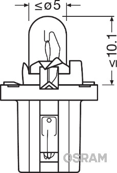 Osram Gloeilamp, instrumentenverlichting 2722MFX