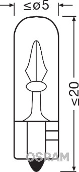 Osram Gloeilamp, instrumentenverlichting 2723