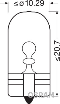 Osram Gloeilamp, kofferruimteverlichting 2886X