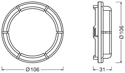 Osram Koplamp glas LEDCAP12