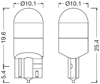 Osram Gloeilamp, parkeer- / begrenzingslicht 2845DWP-02B