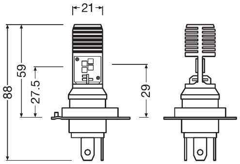 Osram Gloeilamp, koplamp 64185DWESY-01B