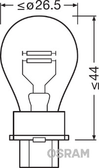 Osram Gloeilamp, parkeer- / begrenzingslicht 3157