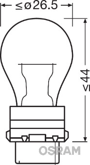 Osram Gloeilamp, parkeer- / begrenzingslicht 3757AK