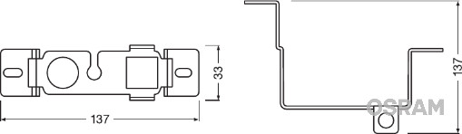 Osram Lamphouder LEDFOG101-NIS-M