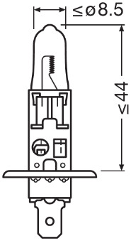 Osram Gloeilamp, verstraler 64155TSP-HCB