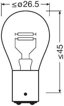 Osram Gloeilamp, parkeer-/breedtelicht 7537TSP