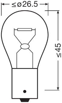 Osram Gloeilamp, knipper-/breedtelicht 7510TSP