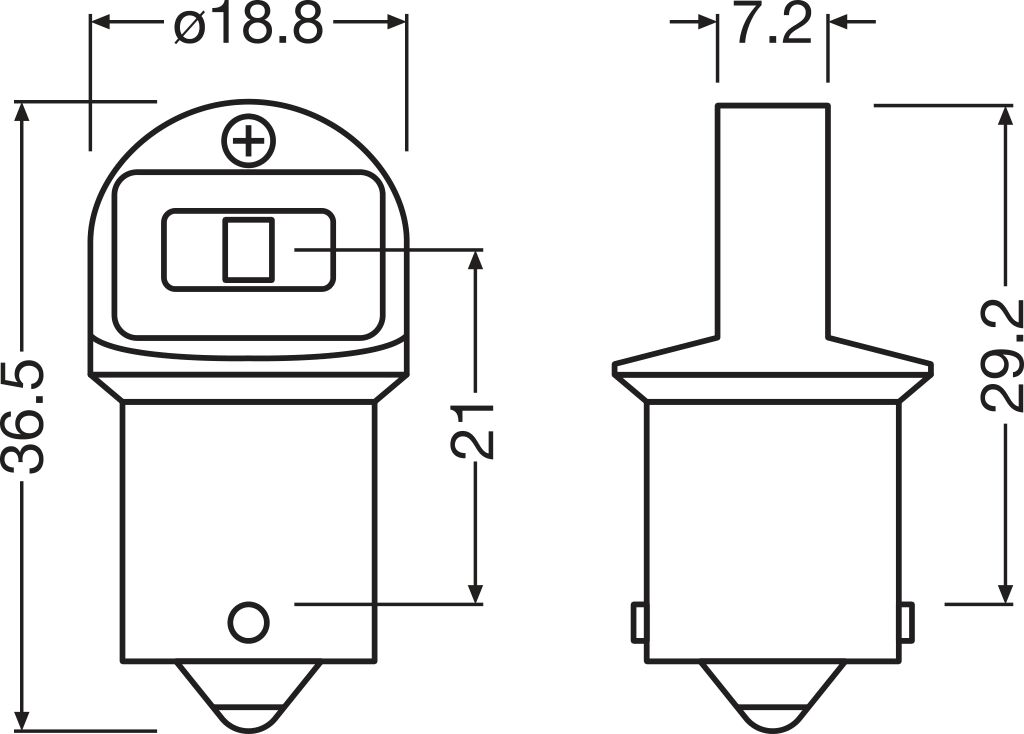 Osram Gloeilamp, knipperlicht 5007DWP-2BL