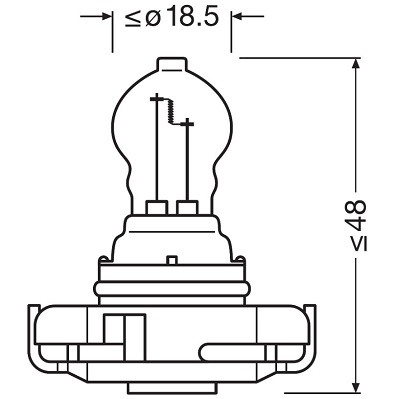 Osram Gloeilamp, parkeer- / begrenzingslicht 2504