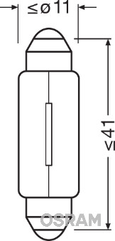 Osram Gloeilamp, motorruimteverlichting 6413