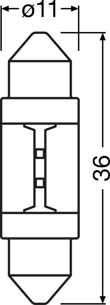 Osram Gloeilamp, kentekenplaatverlichting 6418DWNB-ECE-2HB