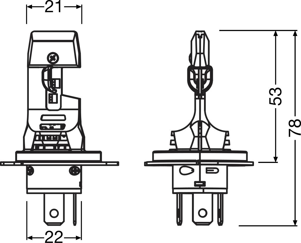 Osram Gloeilamp, verstraler 64193DWNBSP-2HB