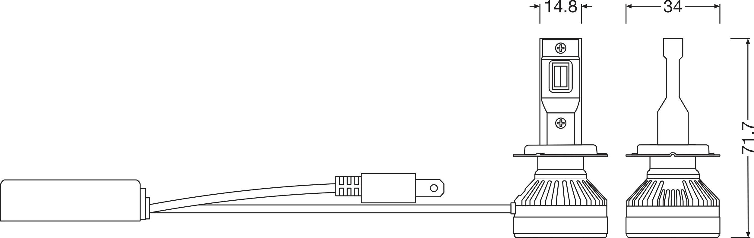Osram Gloeilamp, koplamp 64210DWALL-2HB