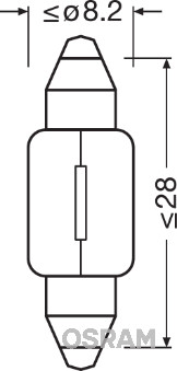 Osram Gloeilamp, kofferruimteverlichting 6428