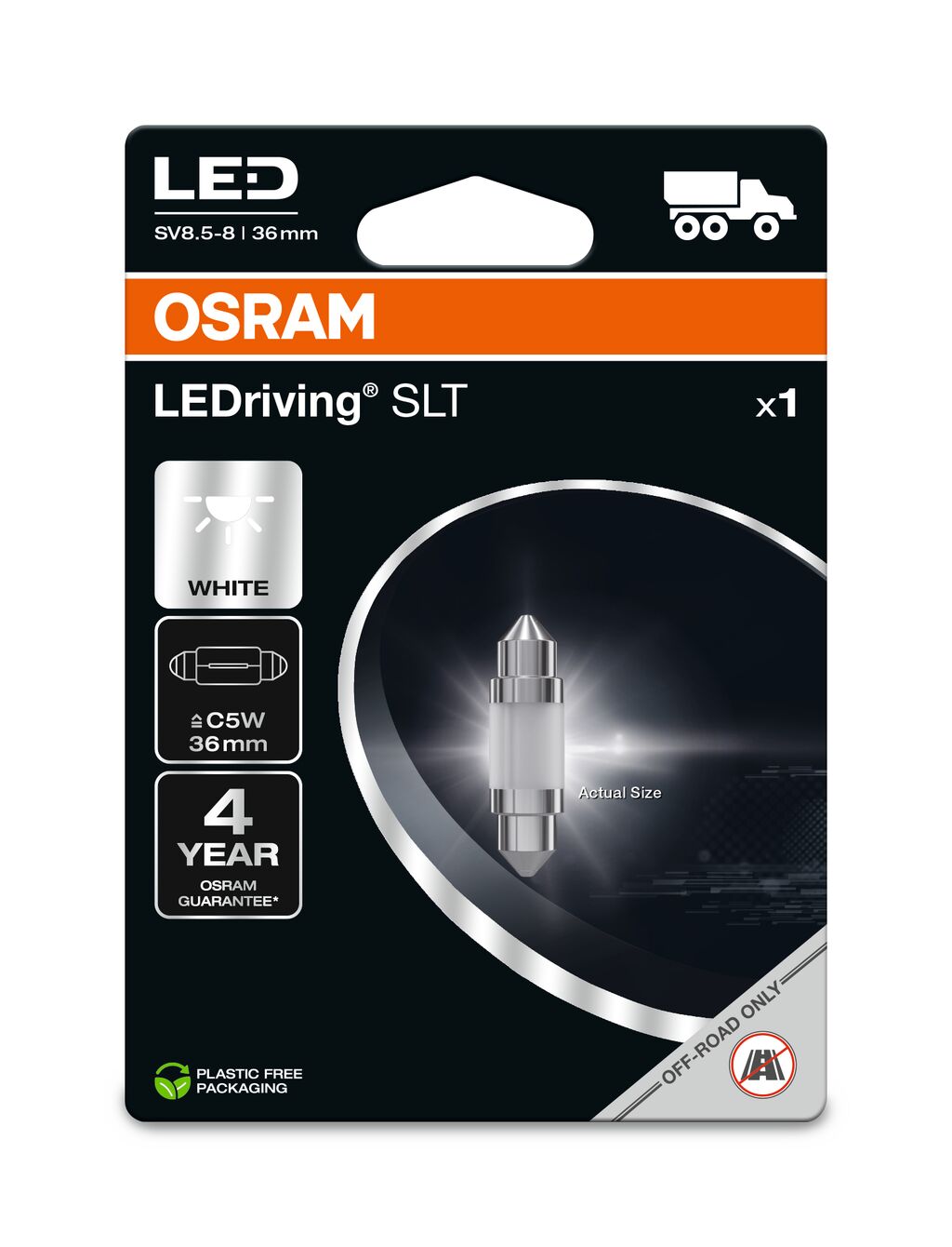 Osram Gloeilamp, kentekenplaatverlichting 6436DWP-1BL