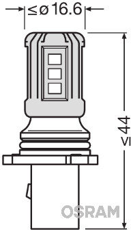 Osram Gloeilamp, dagrijlicht 3828CW