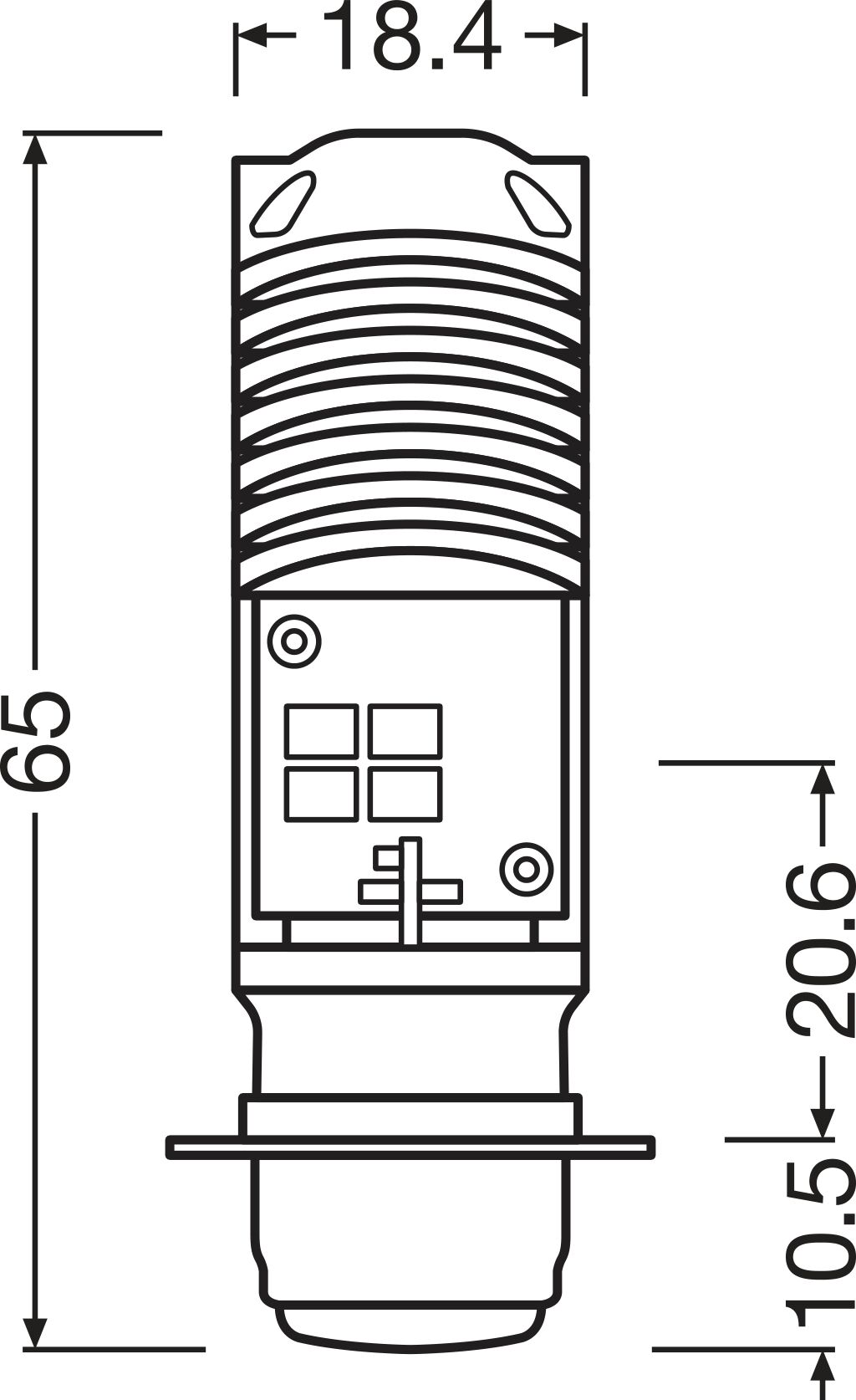Osram Gloeilamp, verstraler 7335DWESY-1HB