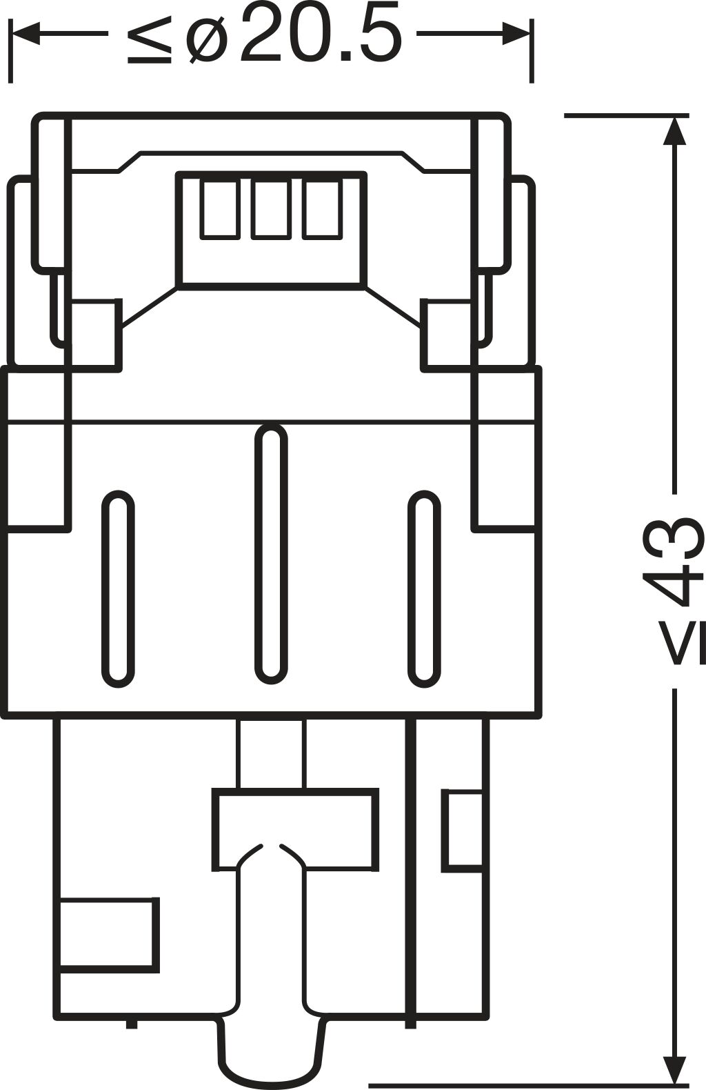 Osram Gloeilamp 7505DRP-2BL