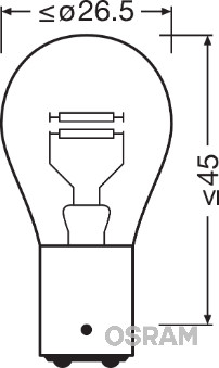 Osram Gloeilamp, parkeer- / begrenzingslicht 7528-02B