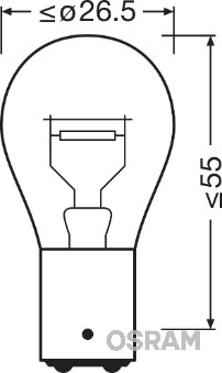 Osram Gloeilamp, mistlamp 7538LDR-01B