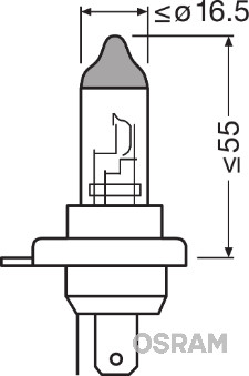 Osram Gloeilamp, koplamp 9003L