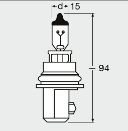 Osram Gloeilamp, koplamp 9004