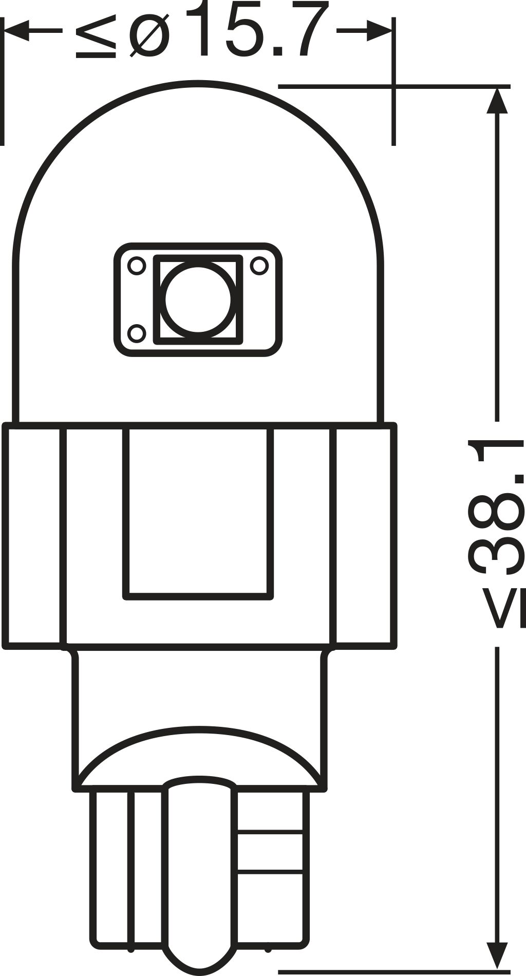 Osram Gloeilamp, interieurverlichting 921DWP-2BL