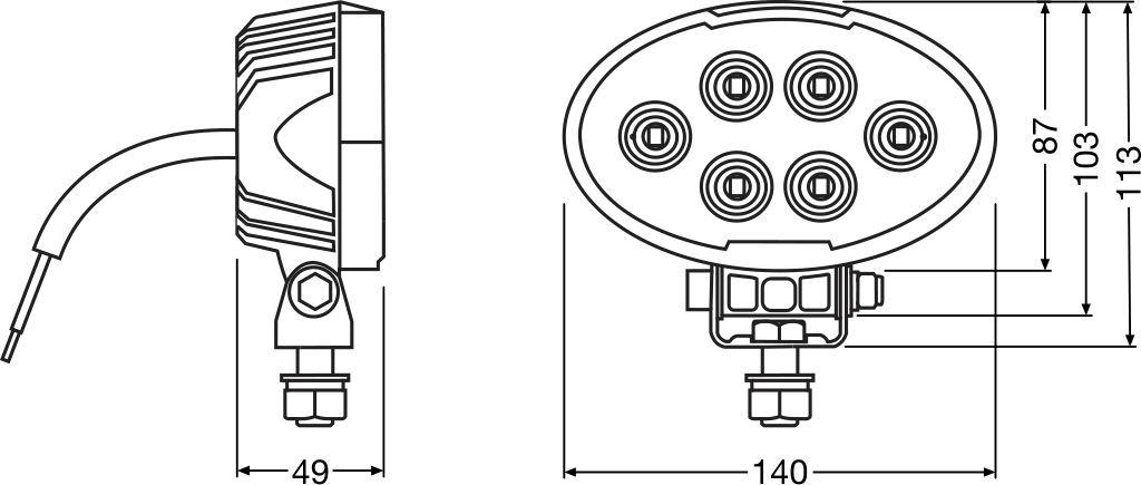 Osram Werklamp LEDWL113-WD