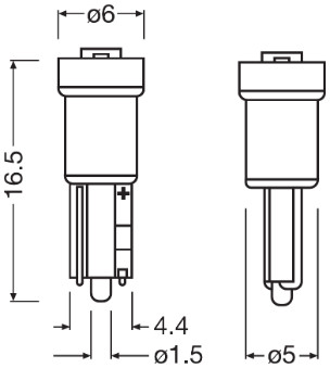 Osram Gloeilamp, instrumentenverlichting 2723DWP-02B