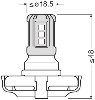 Osram Gloeilamp, parkeer- / begrenzingslicht 5201DWP