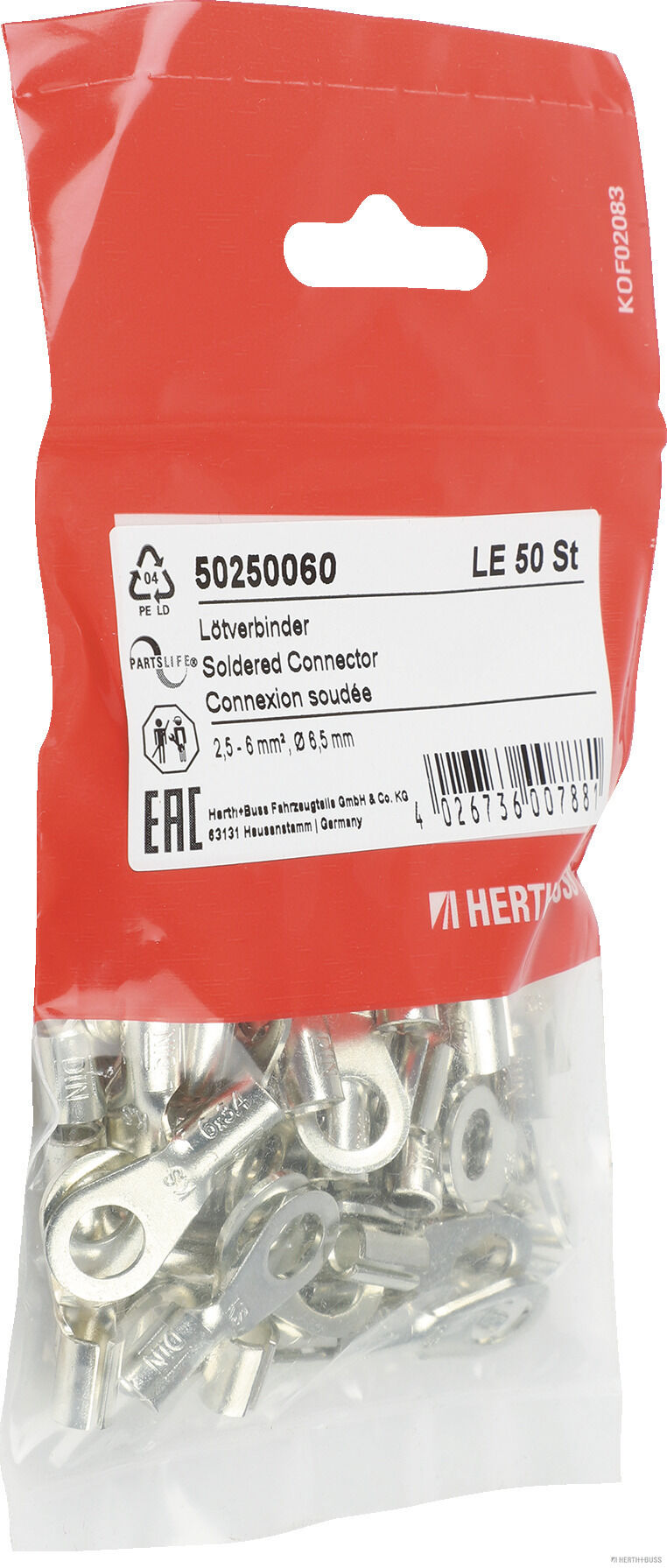 Herth+Buss Elparts Soldeerverbinder 50250060