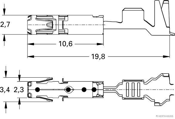 Herth+Buss Elparts Krimpverbinder 50251463