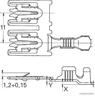 Herth+Buss Elparts Krimpverbinder 50251472