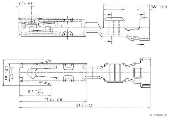 Herth+Buss Elparts Krimpverbinder 50251504