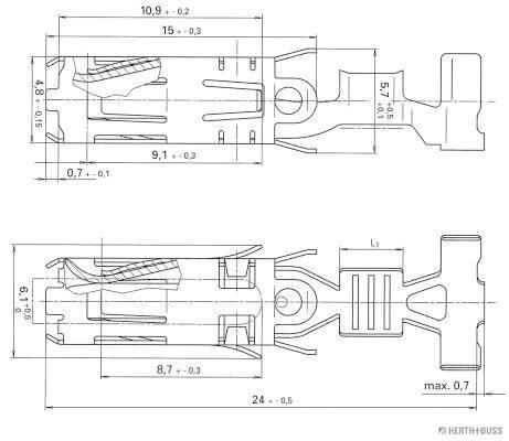 Herth+Buss Elparts Krimpverbinder 50251507