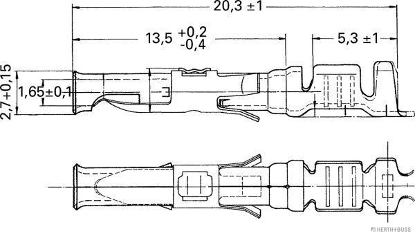 Herth+Buss Elparts Krimpverbinder 50251830